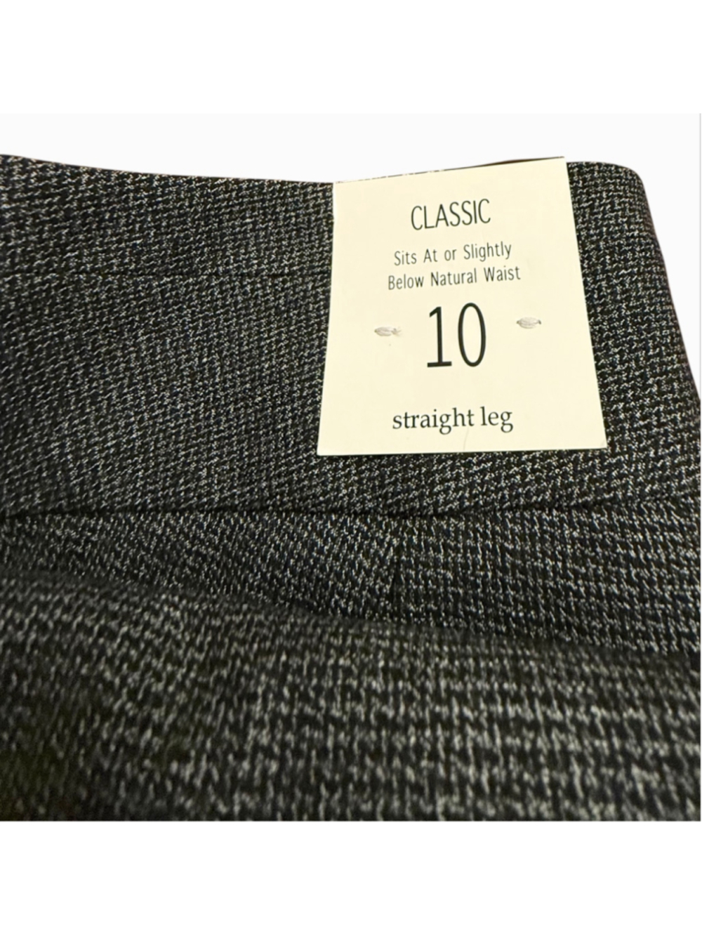 Cato Trousers Size 10 Grey Black Patterned Dress Pants NWT - Picture 7 of 12